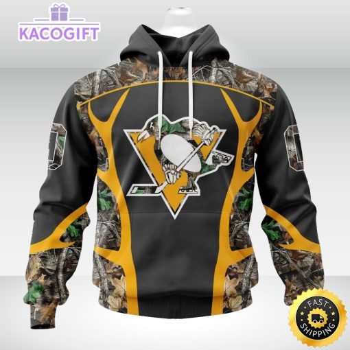 personalized nhl pittsburgh penguins hoodie special camo hunting design unisex 3d hoodie