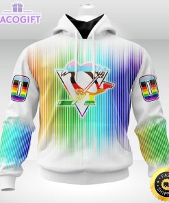 personalized nhl pittsburgh penguins hoodie special design for pride month 3d unisex hoodie