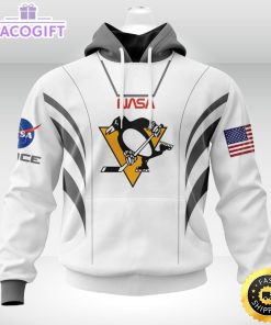 personalized nhl pittsburgh penguins hoodie special space force nasa astronaut unisex 3d hoodie