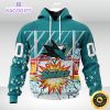 personalized nhl san jose sharks hoodie with ice hockey arena 3d unisex hoodie