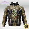 personalized nhl seattle kraken hoodie special camo color design unisex 3d hoodie