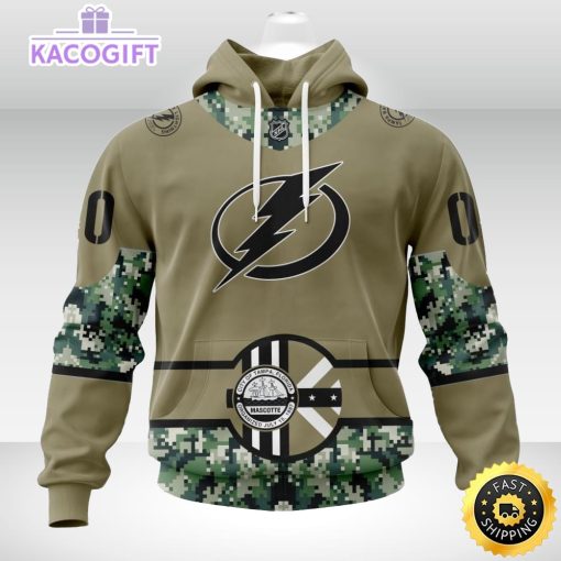 personalized nhl tampa bay lightning hoodie military camo with city or state flag 3d unisex hoodie