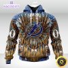 personalized nhl tampa bay lightning hoodie special native hat costume design unisex 3d hoodie