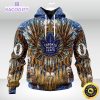 personalized nhl toronto maple leafs hoodie special native hat costume design unisex 3d hoodie