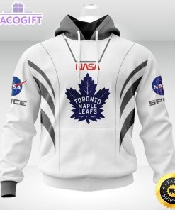 personalized nhl toronto maple leafs hoodie special space force nasa astronaut unisex 3d hoodie