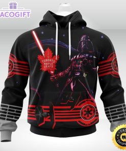 personalized nhl toronto maple leafs hoodie specialized darth vader version jersey 3d unisex hoodie