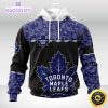 personalized nhl toronto maple leafs hoodie specialized hockey with paisley unisex 3d hoodie