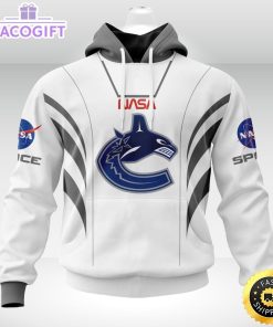 personalized nhl vancouver canucks hoodie special space force nasa astronaut unisex 3d hoodie