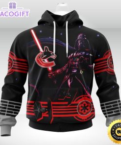 personalized nhl vancouver canucks hoodie specialized darth vader version jersey 3d unisex hoodie