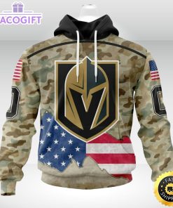 personalized nhl vegas golden knights hoodie camo unisex 3d hoodie