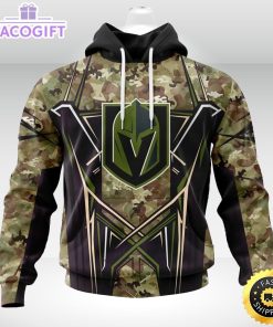 personalized nhl vegas golden knights hoodie special camo color design unisex 3d hoodie