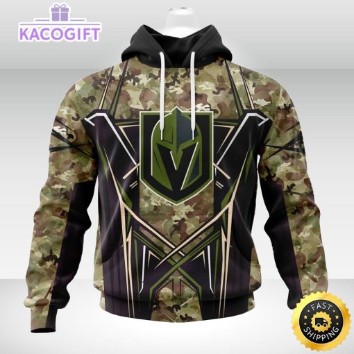 personalized nhl vegas golden knights hoodie special camo color design unisex 3d hoodie