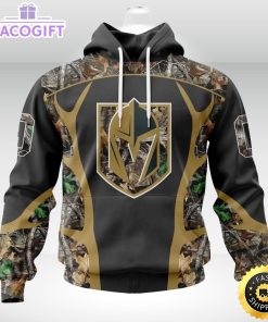 personalized nhl vegas golden knights hoodie special camo hunting design unisex 3d hoodie