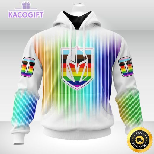 personalized nhl vegas golden knights hoodie special design for pride month 3d unisex hoodie