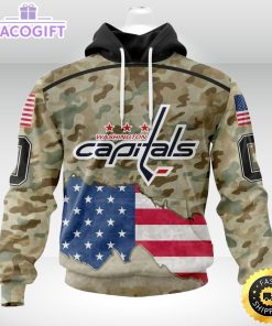 personalized nhl washington capitals hoodie camo unisex 3d hoodie