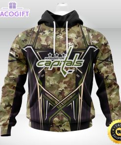 personalized nhl washington capitals hoodie special camo color design unisex 3d hoodie