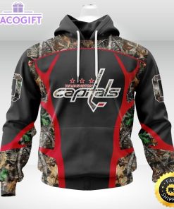 personalized nhl washington capitals hoodie special camo hunting design unisex 3d hoodie