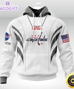 personalized nhl washington capitals hoodie special space force nasa astronaut unisex 3d hoodie