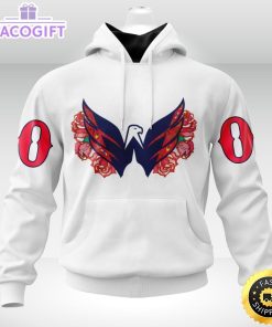 personalized nhl washington capitals hoodie specialized dia de muertos 3d unisex hoodie