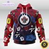 personalized nhl winnipeg jets hoodie hawaiian style design for fans unisex 3d hoodie