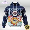 personalized nhl winnipeg jets hoodie with ice hockey arena 3d unisex hoodie