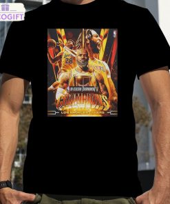 2023 nba in season tournament champions los angeles lakers lake show art work t shirt