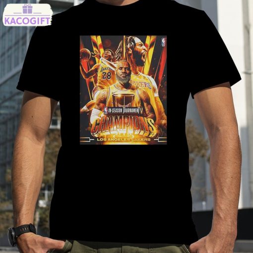 2023 nba in season tournament champions los angeles lakers lake show art work t shirt