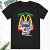 Baby Stitch Hug Mcdonalds Merry Christmas Shirt