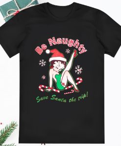 Be Naughty Betty Boop Christmas T Shirt