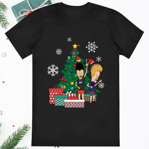 Beavis And Butthead Around The Christmas Tree Shirt