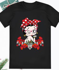 Betty Boop Flower Christmas T Shirt