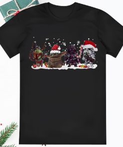 Boba Fett Baby Yoda Darth Vader And Stormtrooper Christmas Shirt