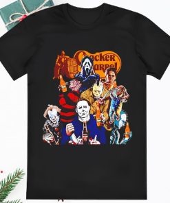 Christmas Cracker Barrel Horror Characters Movie Shirt