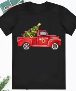 Christmas Red Truck Tree Shirt