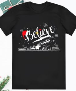 Christmas Train North Pole Polar Express All Abroad Xmas Santa T Shirt