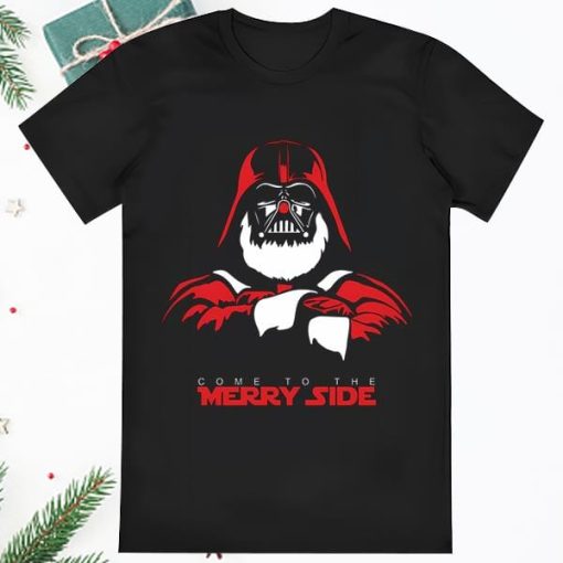 Come To The Merry Side Star Wars Christmas Darth Vader Holiday T shirt