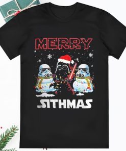 Darth Vader Stormtrooper Merry Christmas Lights Star Wars Shirt