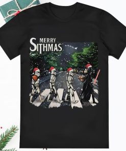 Darth Vader Stormtrooper Merry Sithmas Abbey Road Walking T shirt