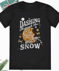 Death Star Gingerbread Cookie Dashing Through The Snow Star Shirt