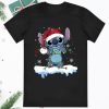 Disney Lilo and Santa Stitch Christmas Lights Shirt