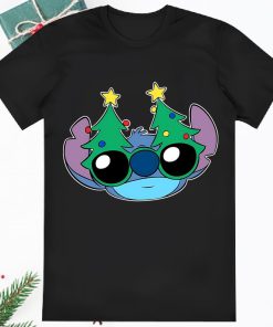 Disney Stitch Christmas Glasses Shirt