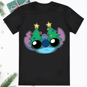 Disney Stitch Christmas Glasses Shirt
