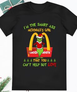 Funny Mcdonalds Grinch Santa Christmas Shirt