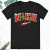 Grinch Snowman Nike Merry Christmas Shirt