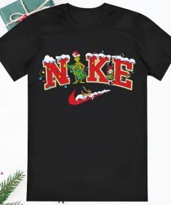 Grinch Snowman Nike Merry Christmas Shirt