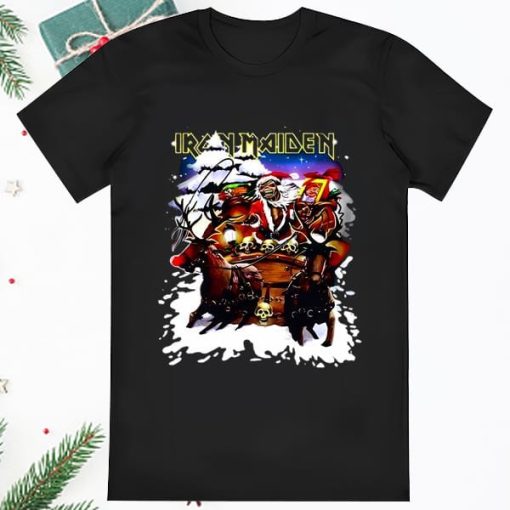 Iron Maiden Santa Claus Christmas T Shirt