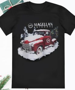 Magellan Outdoors Red Truck And Christmas Tree Shirt