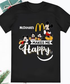 Mickey Mcdonalds Make Me Happy Christmas Shirt