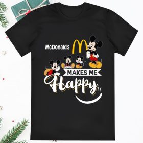 Mickey Mcdonalds Make Me Happy Christmas Shirt