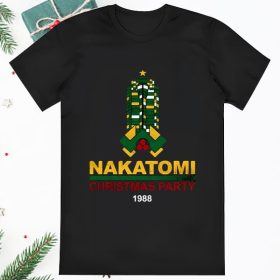 Nakatomi Plaza 1988 Christmas Party Retro Die Movie Bruce T Shirt